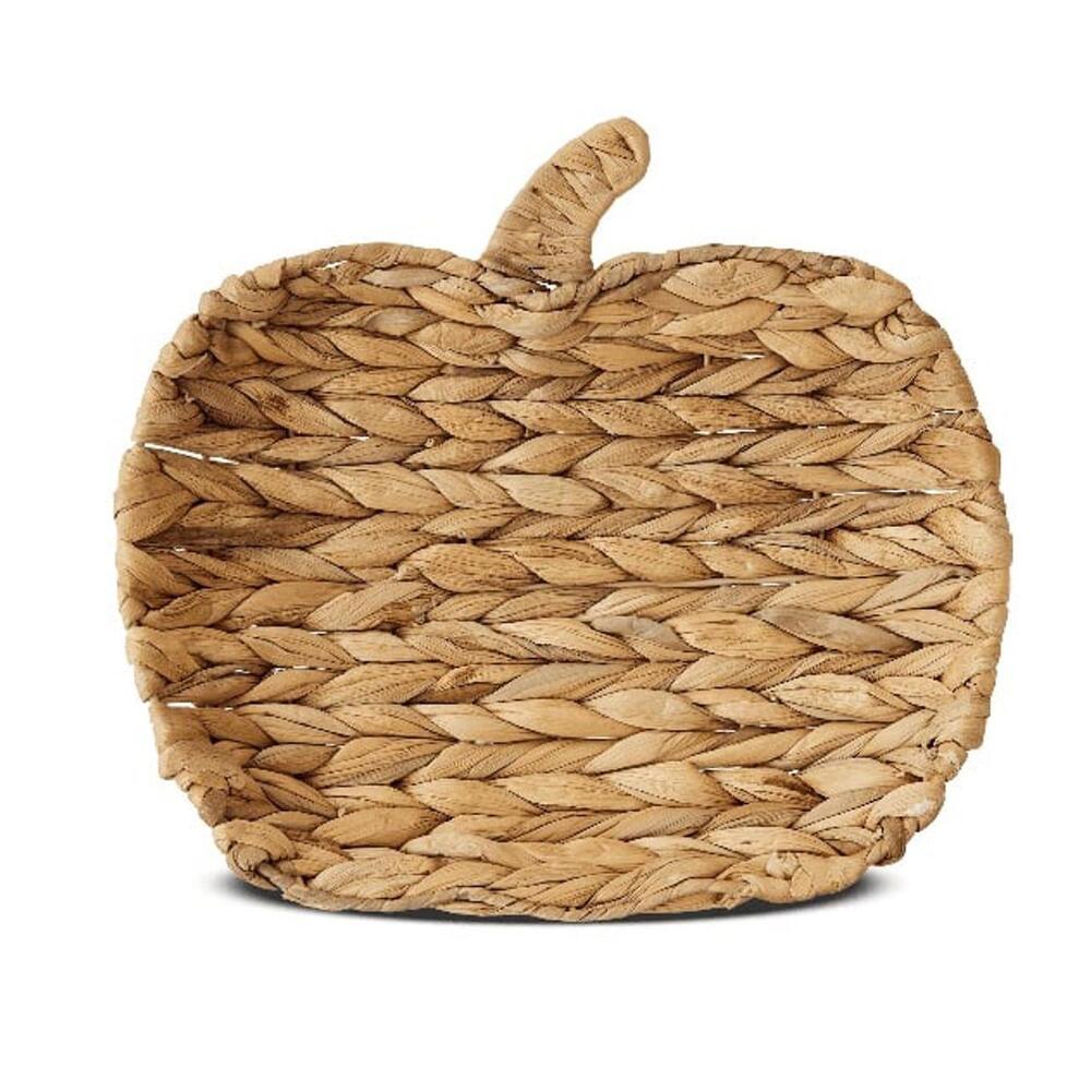 Wicker Rattan Woven Pumpkin Tray by Way To Celebrate